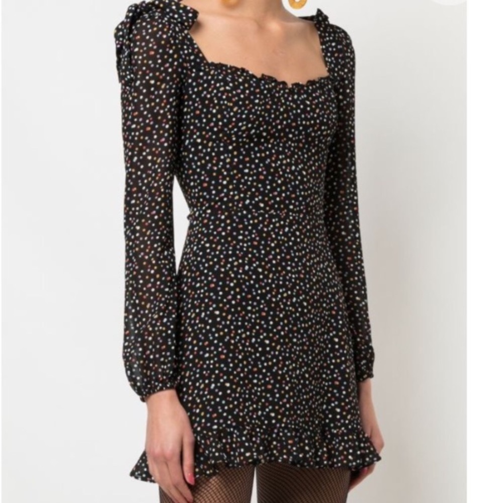 Reformation polka dot dress